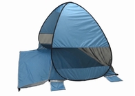 200x165x130CM 190T Polyester Pop Up Beach Tent Blue Outdoor Camping Sun Shade supplier