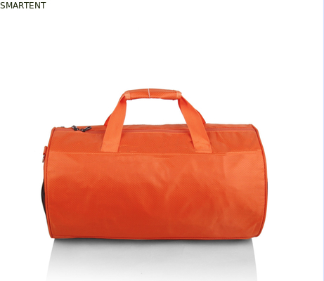 45*25CM Outdoor Light Weight Orange Color Waterproof Coated Polyester Oxford Barrel Travel Bags supplier