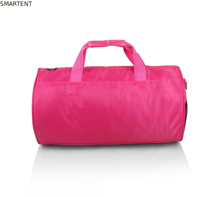 45*25CM Outdoor Light Weight Orange Color Waterproof Coated Polyester Oxford Barrel Travel Bags supplier