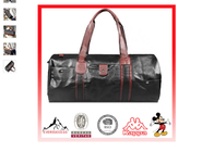 Fashion Black Waterproof Mens Leather Duffle Bag Big Gym Handbag 53X18X21cm supplier
