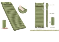 190*65CM Portable Air Mattress Custom Green 40D Nylon TPU Inflatable Mountain Sleeping Bags Built In Foot Pump supplier