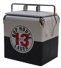 Metal Red Color Outdoor Cooler Box Custom Portable 13L 32x22x36CM supplier
