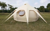 Custom 4*4*2.8M Outdoor Camping Lutos Belle Tent 285G Waterproof PU3000MM Beige Cotton Glamping Canopy supplier