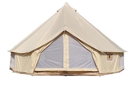 3 X 2M Outdoor Camping Canopy 285G Color Beige Cotton Canvas Bell Tent supplier