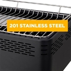 Portable Mini Stainless Steel Tabletop BBQ Charcoal Lotus Grills 34X25.5CM For Outdoor supplier