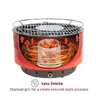 Multifunctional Tabletop Smokeless BBQ Charcoal Lotus Grill Outdoor Cool Camping 34X25.5CM supplier