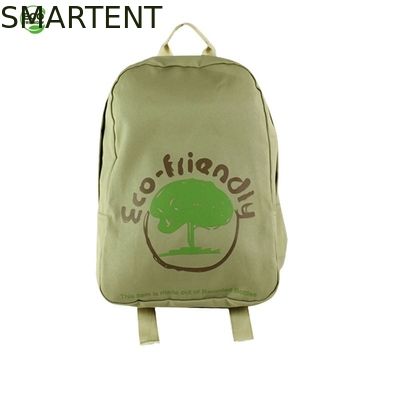 Custom Eco Friendly Accessories Green Color RPET Casual Backpack 40x29x15Cm supplier