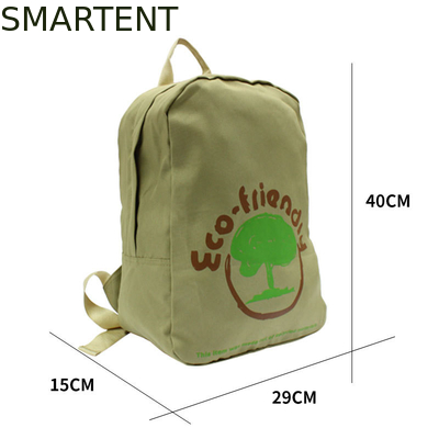 Custom Eco Friendly Accessories Green Color RPET Casual Backpack 40x29x15Cm supplier