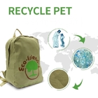 Custom Eco Friendly Accessories Green Color RPET Casual Backpack 40x29x15Cm supplier
