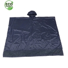 Custom 50*80'' RPET Unisex Reusable Raincoat Blue Eco Friendly Accessories Outdoor supplier