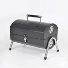 Cool Portable Folding Oil Drum Barbeque Cylinder Charcoal Grill For Outdoor Camping supplier