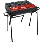 Customized Camping Accessories Black Double Barbecue Charcoal Grill 89.5 X 85.5 X 72CM supplier
