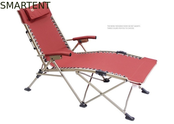 Steel Tube Frame Portable Compact Camping Folding Beach Lounge Chairs 65*105*53CM supplier