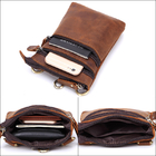 14*19*3CM Genuine Leather Waterproof Travel Bag Multifunctional Crossbody Neck Wallet supplier