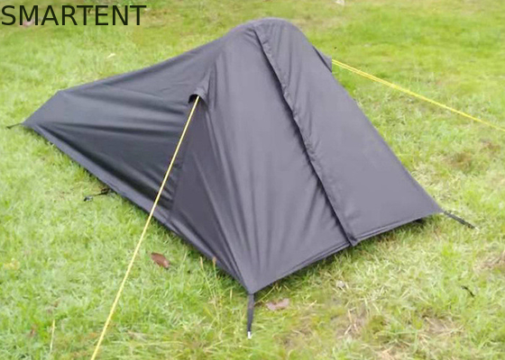 Outdoor Camping Equipment 1-Person Waterproof Black PU Coated 190T Polyester Double Layer Inflatable Trekking Tents supplier