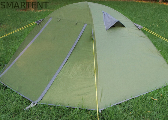 Outdoor Camping Parent-Child Equipment 210*110CM Double Layer Waterproof Green PU Coated 190T Trekking Tent supplier