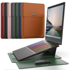 Modern Luxury Slim Design Multifunctional PU Laptop Sleeve Bags For 13'' Notebook Velcro Closure supplier