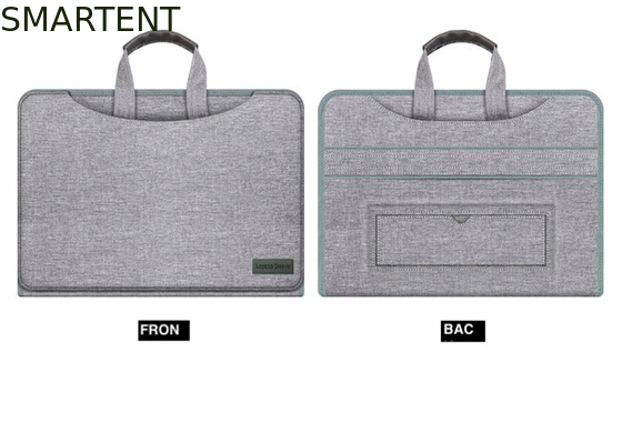 Multi Purpose Grey Oxford Portable Computer Bag With Fashion Element And Stitching Design supplier