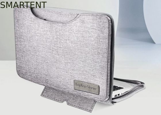 Multi Purpose Grey Oxford Portable Computer Bag With Fashion Element And Stitching Design supplier