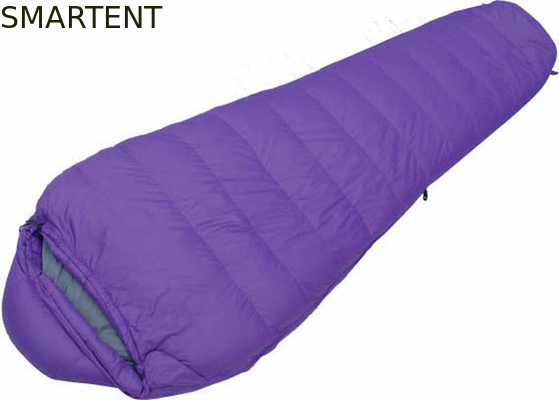 210*72CM 190T Polyester Customized Logo Mummy Mountain Sleeping Bags For Cold Weather supplier