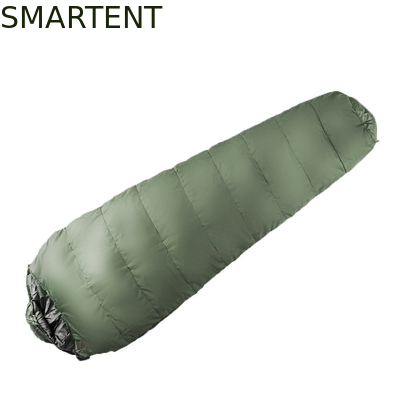 210*72CM 190T Polyester Customized Logo Mummy Mountain Sleeping Bags For Cold Weather supplier