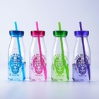 Fashion Promotional Plastic Drink Bottle Workout Water Bottles 450ML With Straw Milk Flask supplier