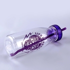 Fashion Promotional Plastic Drink Bottle With Straw Customize Milk Flask 450ML supplier