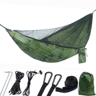 290*140CM Camouflage 210T Nylon Lightweight Camping Mosquito Net Hammock For Outdoor Relaxation supplier