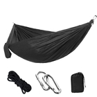 Outdoor Essential Black Color 210T Nylon Ripstop Portable Camping Hammock 270*140CM supplier