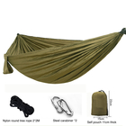 Outdoor Essential Black Color 210T Nylon Ripstop Portable Camping Hammock 270*140CM supplier
