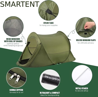 Lightweight Portable 2-Person Versatile Pop Up Camping Tents For Camping, Beach Awnings And Outdoor Activitie supplier