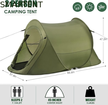 Lightweight Portable 2-Person Versatile Pop Up Camping Tents For Camping, Beach Awnings And Outdoor Activitie supplier