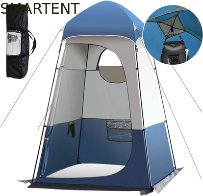 160*160*240CM Blue Waterproof 210T Polyester Pop Up Privacy Tents With UV Protection For Camping And Outdoor Events supplier