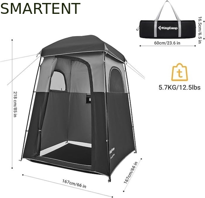 167*167*218CM Black Polyester Portable UV Protected Pop Up Privacy Tents With Instant Setup For Outdoor Events supplier