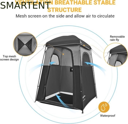 167*167*218CM Black Polyester Portable UV Protected Pop Up Privacy Tents With Instant Setup For Outdoor Events supplier