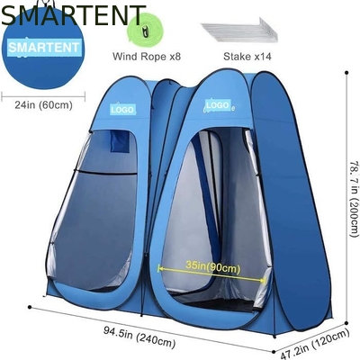94.5*47.2*74.8Inch Waterproof Blue Polyester 190T Pop Up Privacy Tents With Full Coverage And Instant Setup supplier