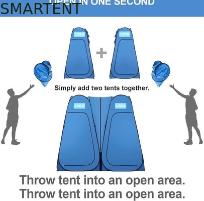 94.5*47.2*74.8Inch Waterproof Blue Polyester 190T Pop Up Privacy Tents With Full Coverage And Instant Setup supplier