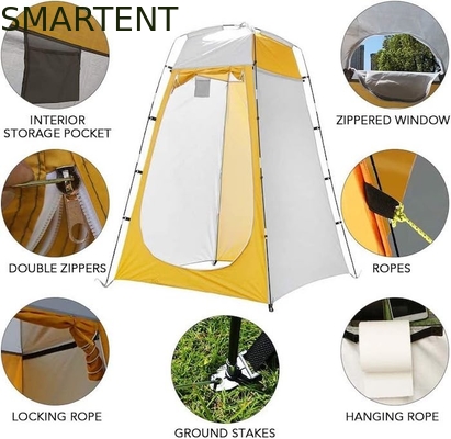 120*120*180CM Green Color Silver Coated Polyester Pop Up Privacy Tent Waterproof For Camping Beach Outdoor Events supplier