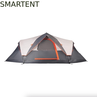 410*210*140CM Grey Polyester 6-Season Pop Up Camping Tent With Waterproof Floor / Mesh Windows supplier