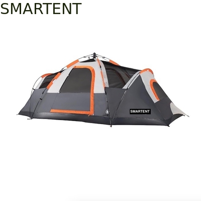 410*210*140CM Grey Polyester 6-Season Pop Up Camping Tent With Waterproof Floor / Mesh Windows supplier
