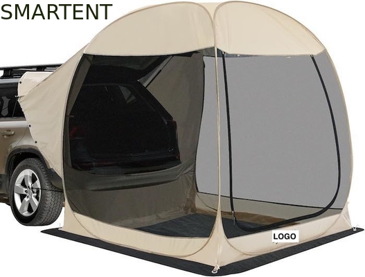 2.13*2.13*2.18M Beige Color UV Protection Waterproof Coated Polyester Pop Up Sport Utility Vehicle Camping Tent supplier