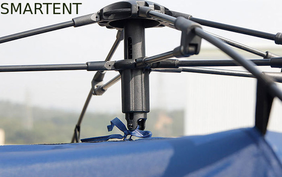 (165+50)*165*176CM 1-Person Blue Color Waterproof Silver Coated Polyester 210D Automatic Pop UP Truck Tail Tent supplier