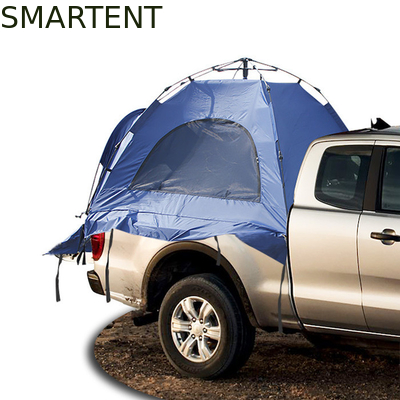 (165+50)*165*176CM 1-Person Blue Color Waterproof Silver Coated Polyester 210D Automatic Pop UP Truck Tail Tent supplier