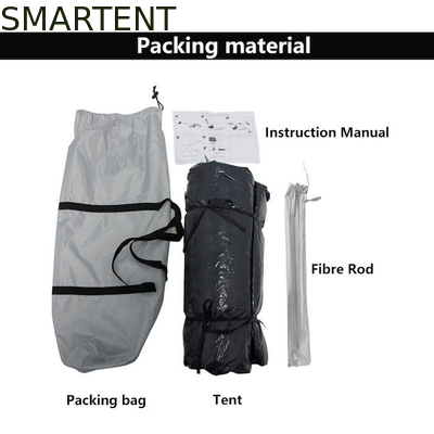 (165+50)*165*176CM 1-Person Blue Color Waterproof Silver Coated Polyester 210D Automatic Pop UP Truck Tail Tent supplier