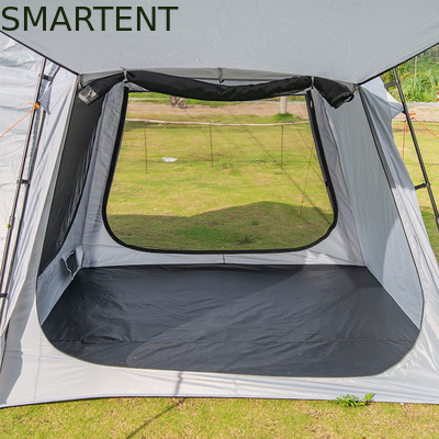 220*220*195CM Fiberglass 4-Person Grey PU2000MM Polyester 210D SUV Camping Tent Waterproof With UV Protection Easy Setup supplier