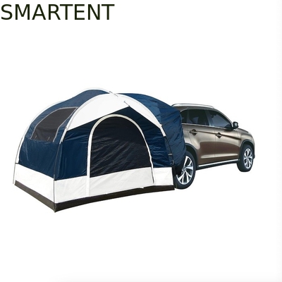 2.44*2.44*2.19M 6 Person Blue Waterproof Coated Polyester Car Camping Tent With 2 Windows 4 Season Quick Setup supplier