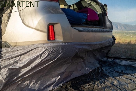 183*183*213CM Black Waterproof Coated Polyester Auto Camping Tent Compact Car Shelter Easy Setup For 2-4 People supplier