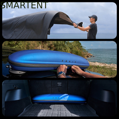 530*390CM Black 420D Ripstop Polyester Tesla Camping Tent Lightweight Car Canopy Rainfly Side Awing For Model Y&3 supplier