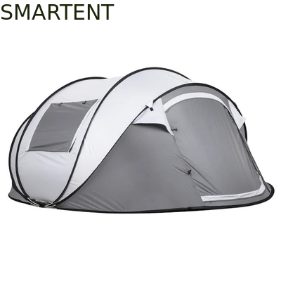 280*200*130CM Grey Waterproof PU2000MM Coated 190T Polyester 4-Season Pop Up Tent Boat With Mesh Windows For Camping supplier