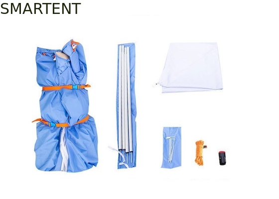 Outdoor Camping Dual Color Waterproof 210D Double Layer Air Filled Tent With TPU Air Poles For Enhanced UV Protection supplier